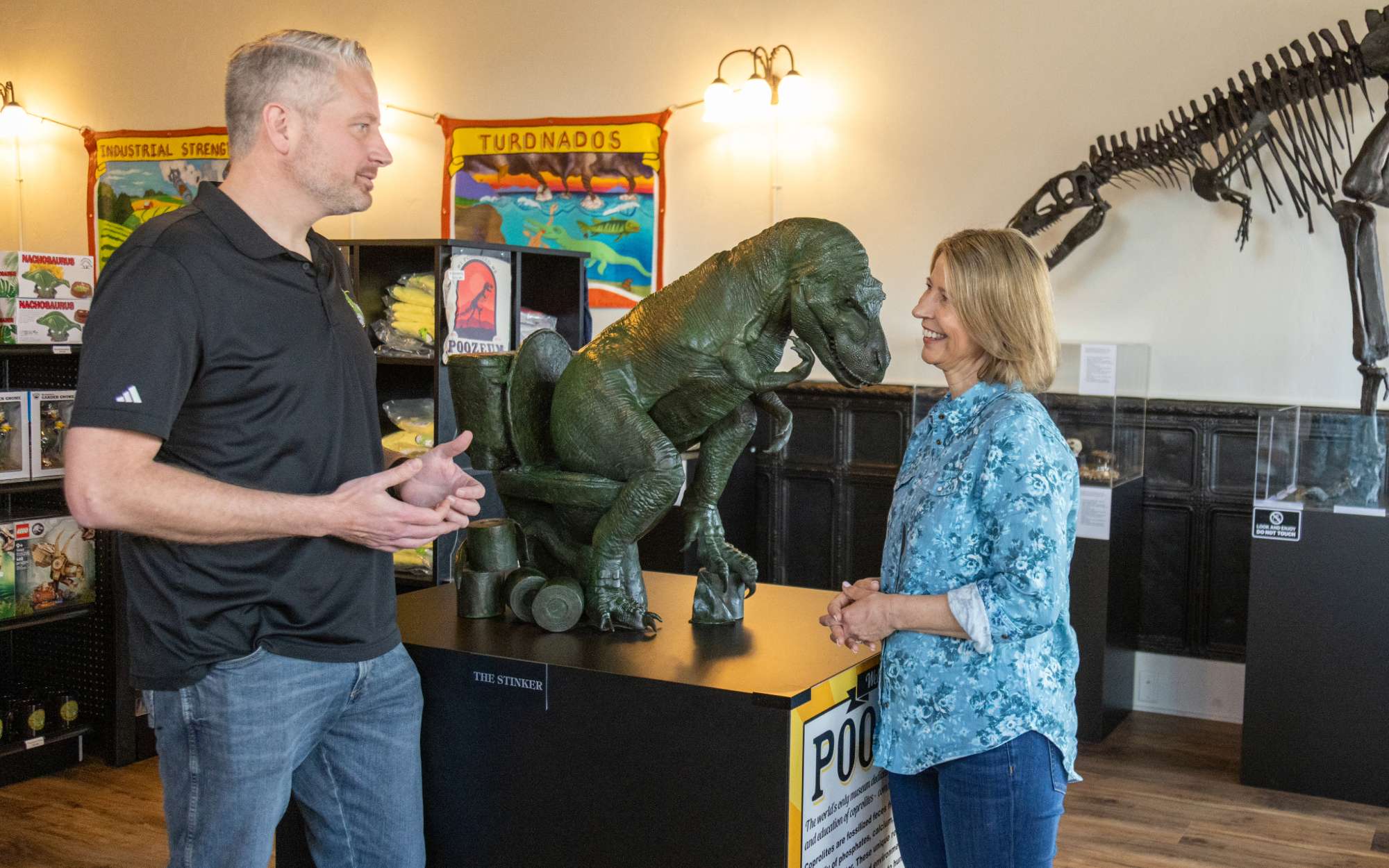 Samantha Brown at the Poozeum Route 66 Arizona