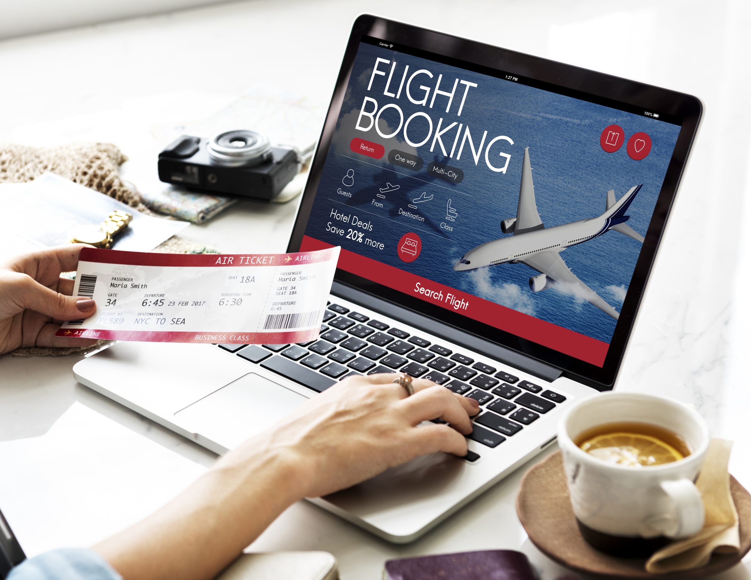 travel agent booking tickets